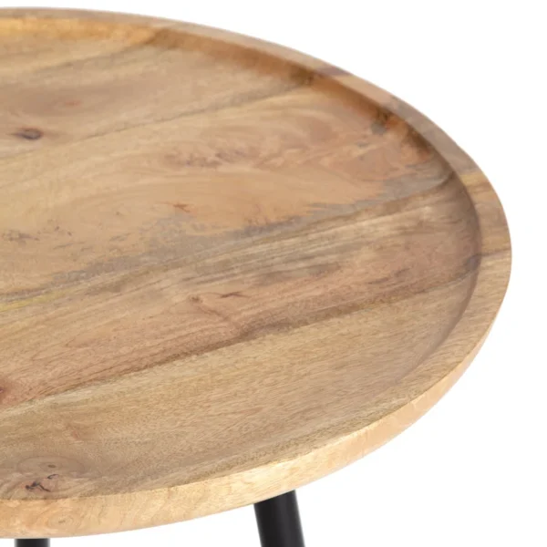 Eric Woodworks Verona™ Solid Wood Tray Top End Table - Image 8