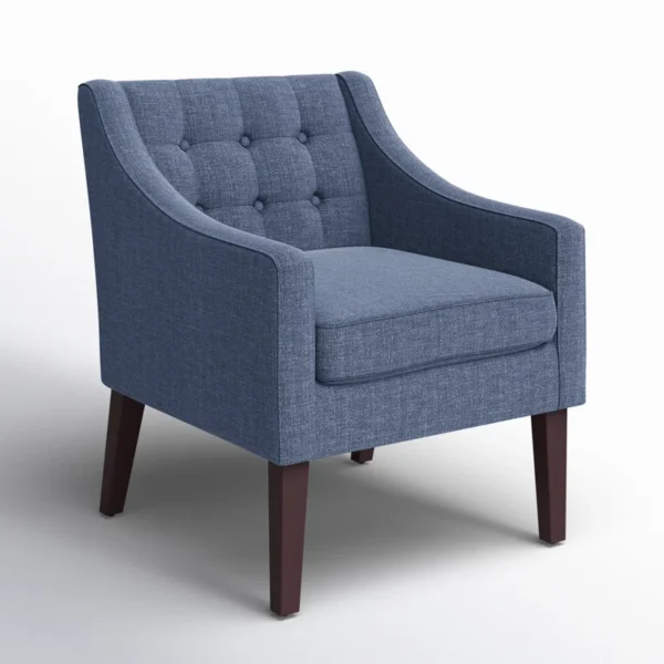 Eric Woodworks™ Clopton Elegance 26" Tufted Armchair - Image 2