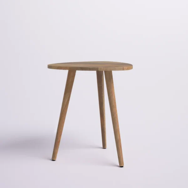 Eric Woodworks Triova™ Solid Wood 3-Leg End Table - Image 8