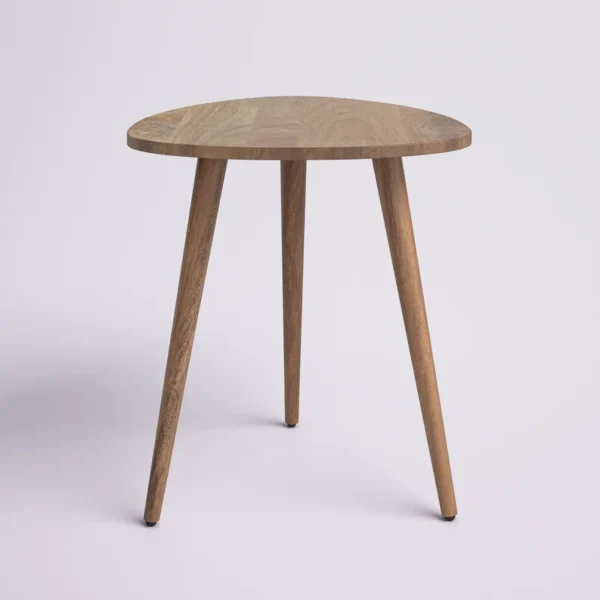 Eric Woodworks Triova™ Solid Wood 3-Leg End Table - Image 2