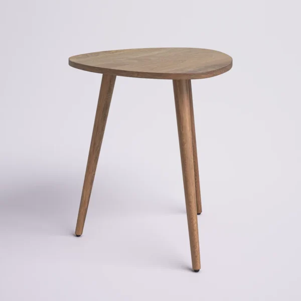 Eric Woodworks Triova™ Solid Wood 3-Leg End Table - Image 3
