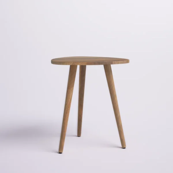 Eric Woodworks Triova™ Solid Wood 3-Leg End Table - Image 5