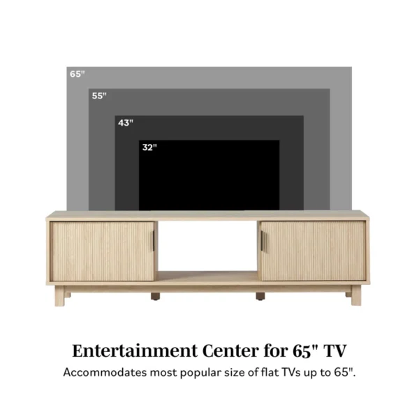 Eric Woodworks Reeded TV stand