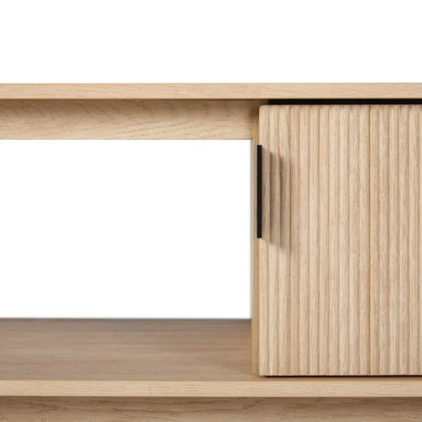Eric Woodworks Reeded 2-Door TV Stand – Mid-Century Modern Style | For Sale in Kenya - Image 3