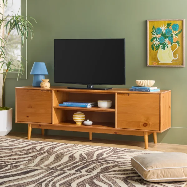 Stylish 75" TV Stand | Solid Wood, Scandinavian Design – Buy in Kenya - Image 5