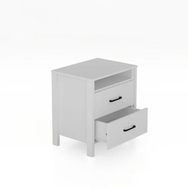 Eric Woodworks™ Allysyn Luxe – 2-Drawer Nightstand - Image 2