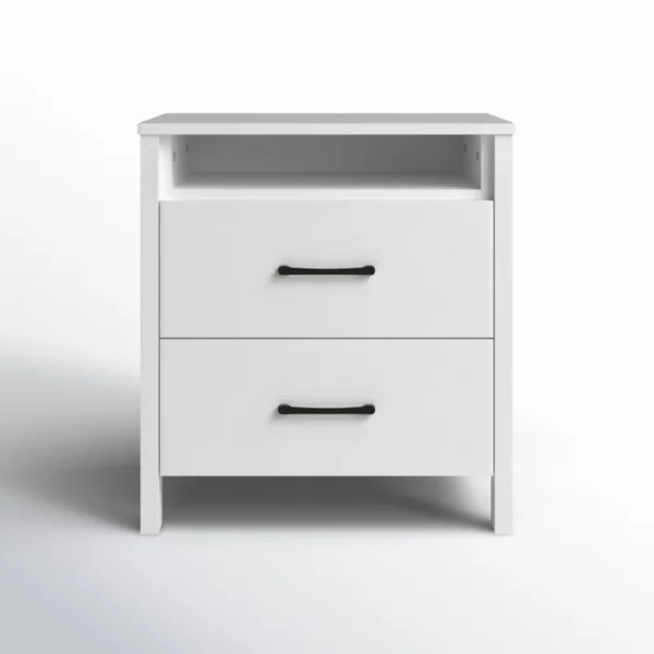 Eric Woodworks™ Allysyn Luxe – 2-Drawer Nightstand - Image 6