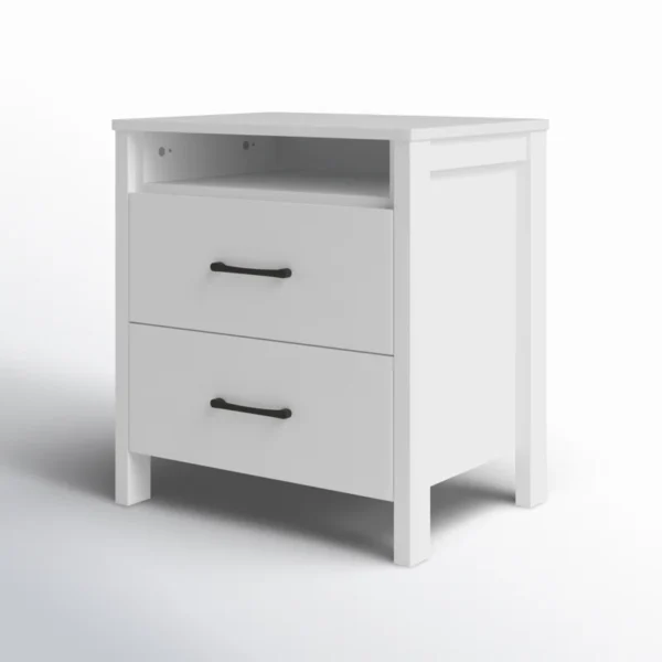 Eric Woodworks™ Allysyn Luxe – 2-Drawer Nightstand - Image 7