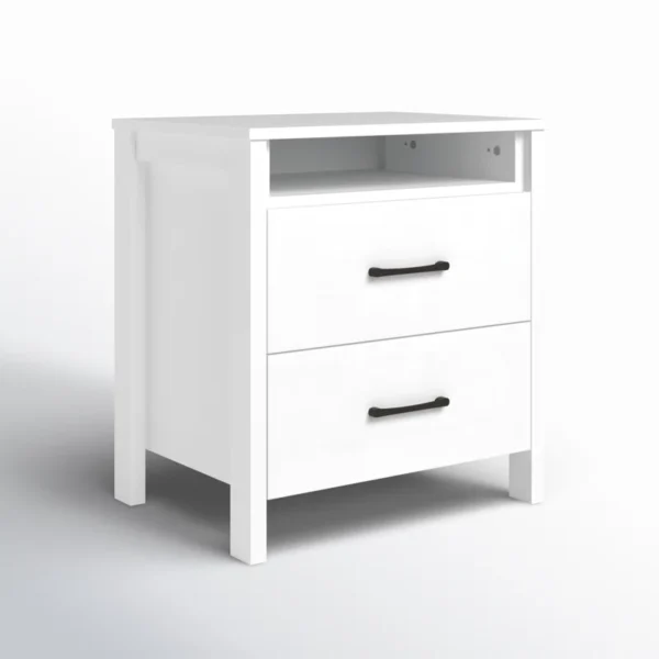 Eric Woodworks™ Allysyn Luxe – 2-Drawer Nightstand - Image 8