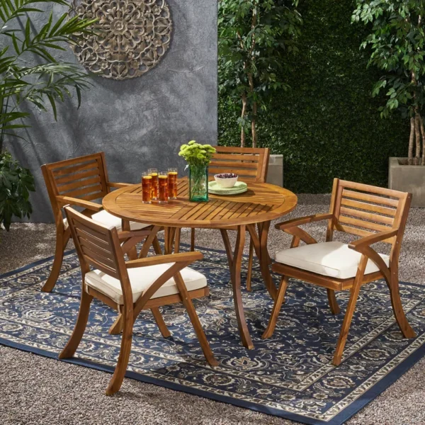 4-seater round patio dining set Kenya