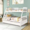 Modern Solid Wood Bunk Bed – Multi-Functional Design for Home & School