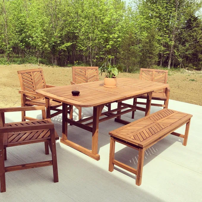 Patio Dining set from Eric Woodworks.