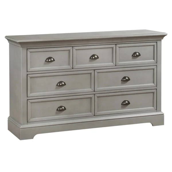 Alicea 58" 7-Drawer Dresser with Mirror – Modern Bedroom Storage & Vanity Combo - Image 3