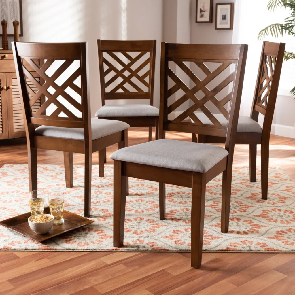 upholstered wood dining chairs