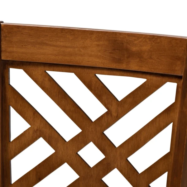 Eric Woodworks™ Fraserburgh Modern Upholstered Wood Dining Chair – Set of 4 - Image 6
