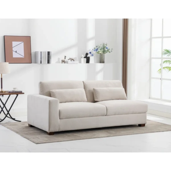 Eric Woodworks™ Icelyn 3-Piece Modern Upholstered Corner Sectional Sofa with 6 Throw Pillows - Image 14