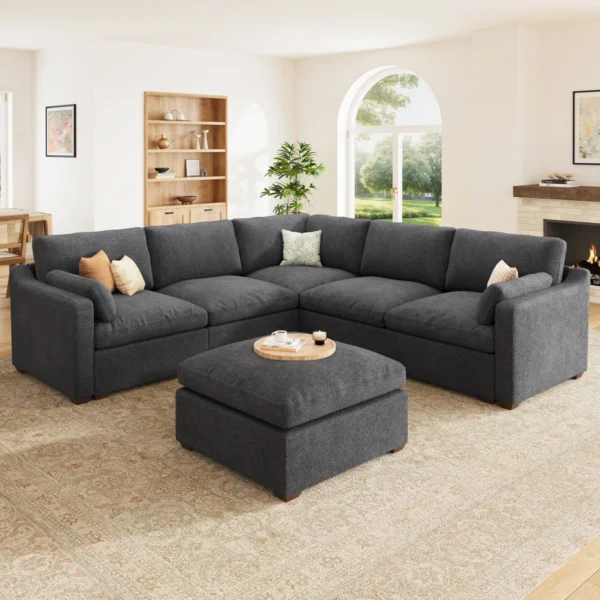 Eric Woodworks™ Cloud Modular L-Shaped Sectional Sofa - Image 2