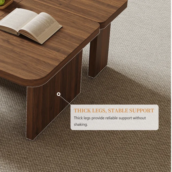 Eric Woodworks™ Mid-Century Modular Coffee Table Set (2-Piece) - Image 13