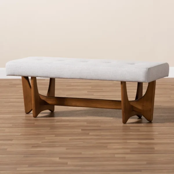 Eric Woodworks™ Parkchester Polyester Upholstered Bench - Image 2