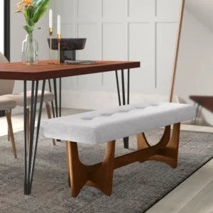Eric Woodworks™ Parkchester Polyester Upholstered Bench