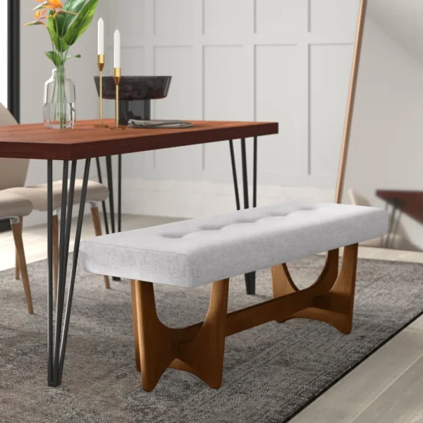 Eric Woodworks™ Parkchester Polyester Upholstered Bench