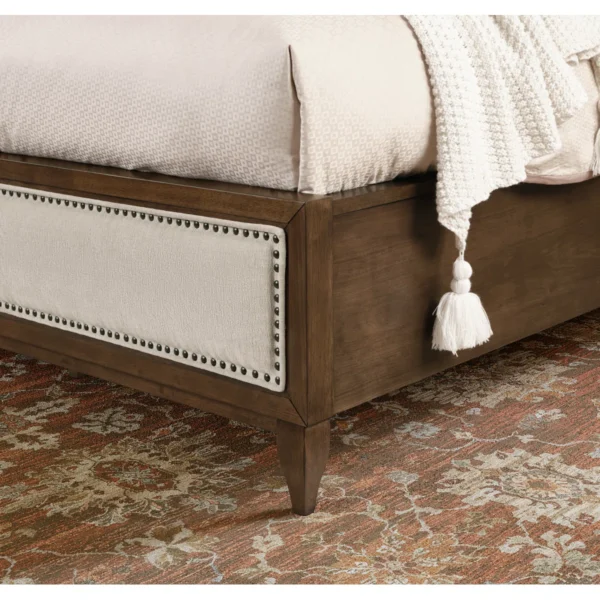 Riverstone™ 4PC Upholstered Bedroom Set – Whiskey Brown Luxury with Bed, Dresser, Chest & Nightstand - Image 16