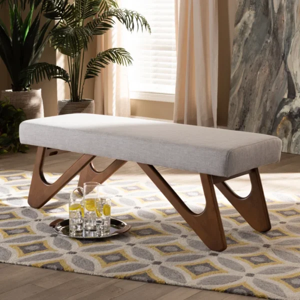 Eric Woodworks™ Valladares Upholstered Bench - Image 5