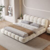 Wholesale Cream White Puff Bed – Modern Soft Fabric King Bed Nairobi | Eric Woodworks
