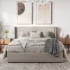 modern upholstered storage bed