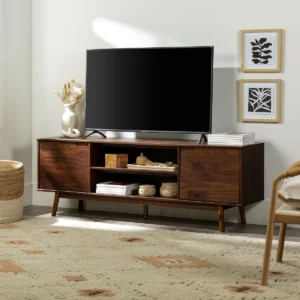 Griffing 70-Inch Solid Wood TV Stand – Scandinavian 2-Door TV Console Nairobi | Eric Woodworks